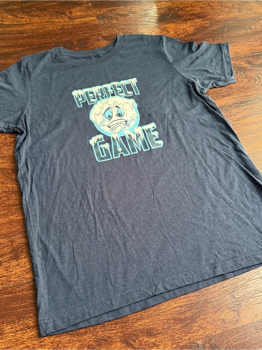 Perfect Game Baseball Graphic T-Shirt Youth XL Gray
